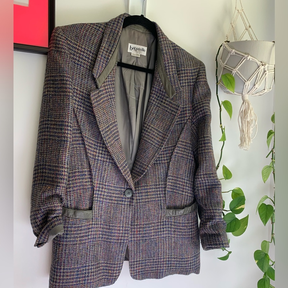 2 for $40 - 🤎 Vintage Wool-blend Tweed Blazer 🤎 BIN 1